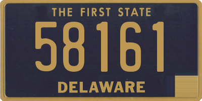 DE license plate 58161