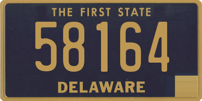 DE license plate 58164