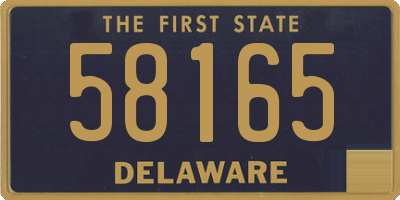 DE license plate 58165