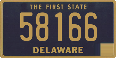 DE license plate 58166