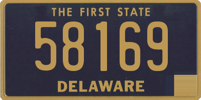 DE license plate 58169