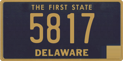 DE license plate 5817