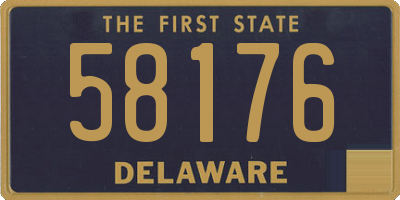 DE license plate 58176