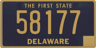 DE license plate 58177