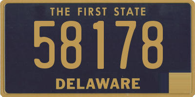 DE license plate 58178