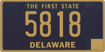 DE license plate 5818