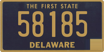 DE license plate 58185