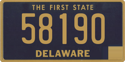 DE license plate 58190