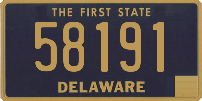 DE license plate 58191