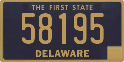 DE license plate 58195