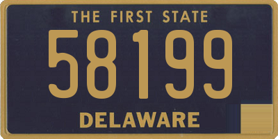DE license plate 58199