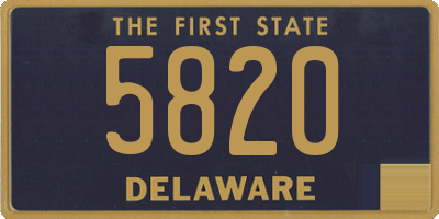 DE license plate 5820