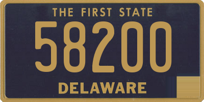 DE license plate 58200