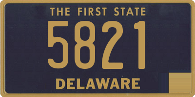 DE license plate 5821