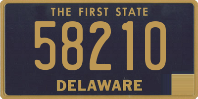 DE license plate 58210