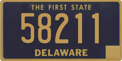 DE license plate 58211