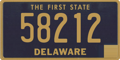 DE license plate 58212