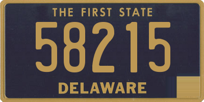 DE license plate 58215