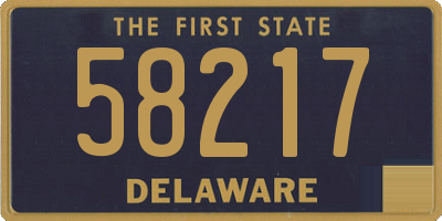 DE license plate 58217