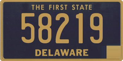 DE license plate 58219