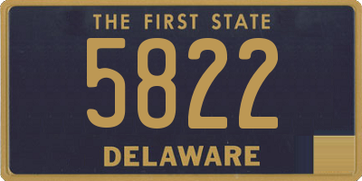 DE license plate 5822