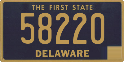 DE license plate 58220