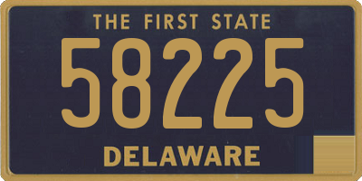 DE license plate 58225