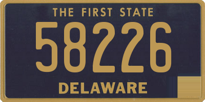 DE license plate 58226