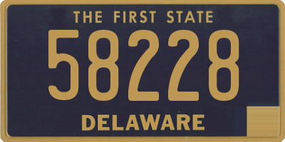 DE license plate 58228