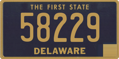 DE license plate 58229