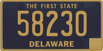 DE license plate 58230