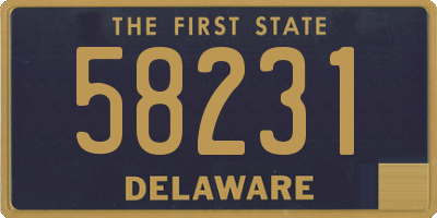 DE license plate 58231