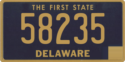 DE license plate 58235