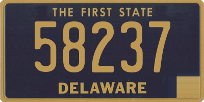 DE license plate 58237