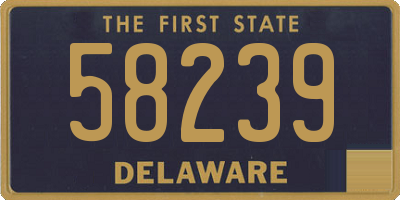 DE license plate 58239