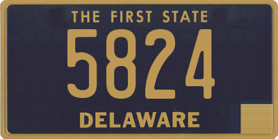 DE license plate 5824