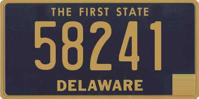 DE license plate 58241