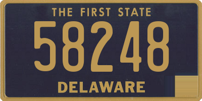 DE license plate 58248