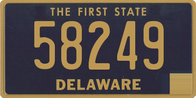 DE license plate 58249