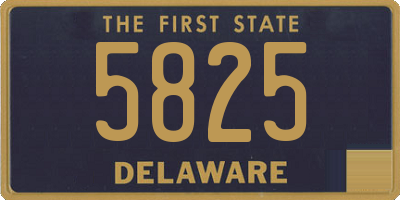 DE license plate 5825