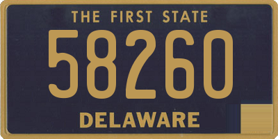 DE license plate 58260