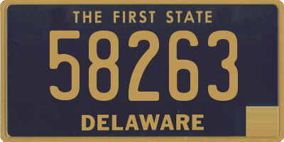 DE license plate 58263