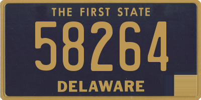 DE license plate 58264