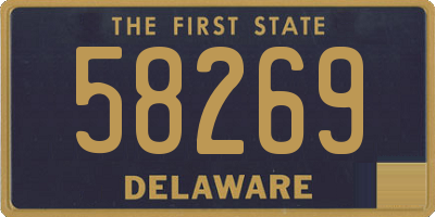 DE license plate 58269