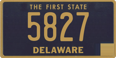 DE license plate 5827