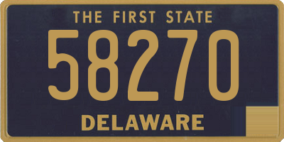 DE license plate 58270