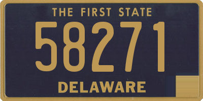 DE license plate 58271