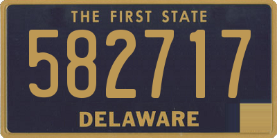 DE license plate 582717