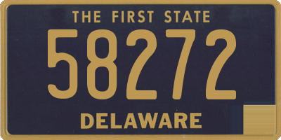 DE license plate 58272