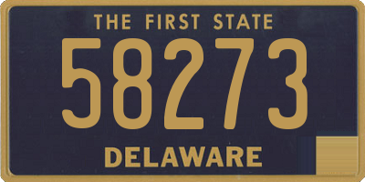 DE license plate 58273